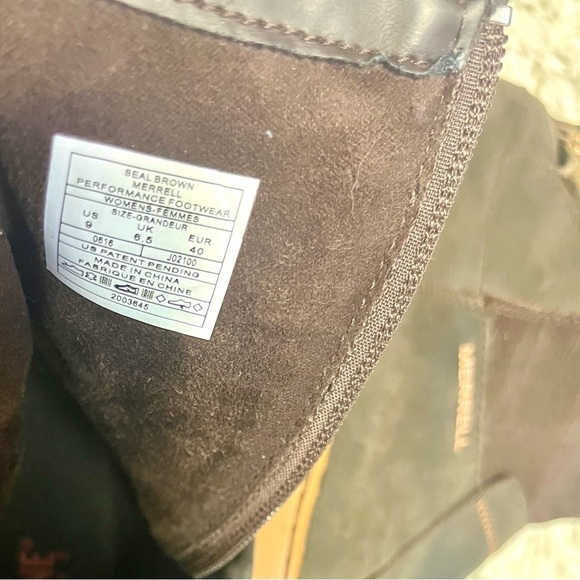 Merrell Ashland Seal Brown Waterproof Boot
Mid-Calf Performance Hiking 
Size 9 - Picture 6 of 6